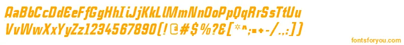 CasestudynooneLtBlackItalic Font – Orange Fonts on White Background