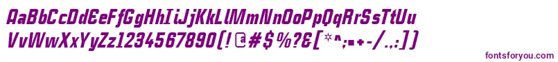CasestudynooneLtBlackItalic Font – Purple Fonts on White Background
