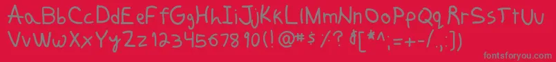 fuente Funkyjunk – Fuentes Grises Sobre Fondo Rojo