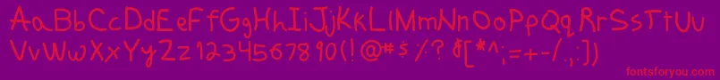 More about Funkyjunk Font Funkyjunk Font – Red Fonts on Purple Background