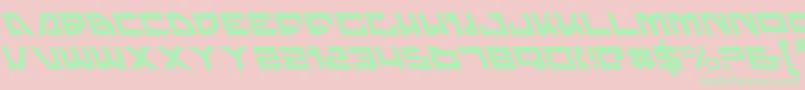 TrajiaLeftalic Font – Green Fonts on Pink Background