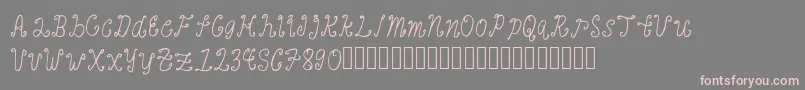 BanaagFont1 Font – Pink Fonts on Gray Background