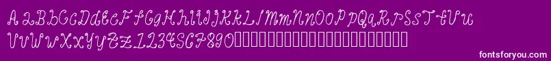 BanaagFont1 Font – White Fonts on Purple Background