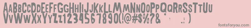 Weitere Informationen zur MiddlewomanRegular-Schriftart MiddlewomanRegular-Schriftart – Graue Schriften auf rosa Hintergrund