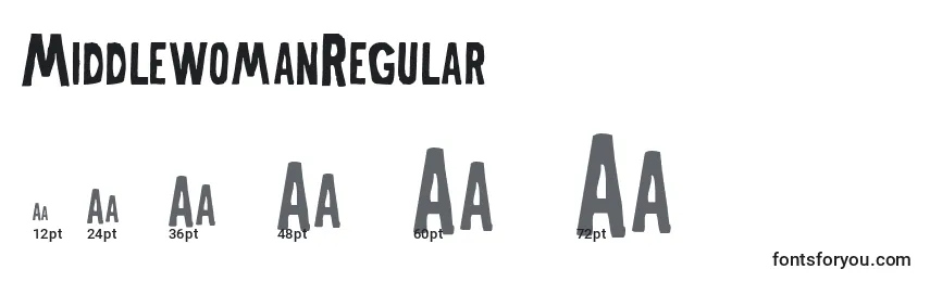 MiddlewomanRegular Font Sizes