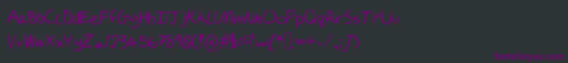Шрифт Sammysscript – фиолетовые шрифты на чёрном фоне