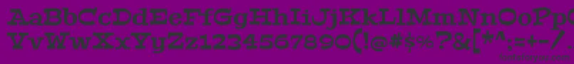 フォントPeraltaRegular – 紫の背景に黒い文字