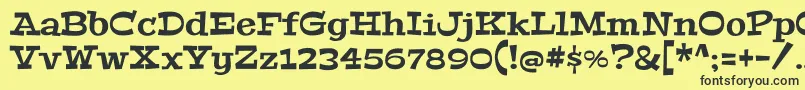 PeraltaRegular Font – Black Fonts on Yellow Background