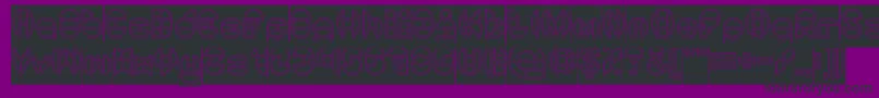 DragonFlyOutlinedHollow Font – Black Fonts on Purple Background