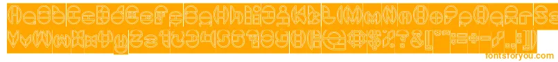 DragonFlyOutlinedHollow Font – Orange Fonts