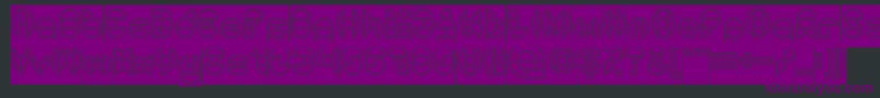 DragonFlyOutlinedHollow Font – Purple Fonts on Black Background
