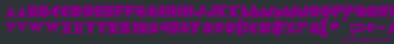 Pacmania Font – Purple Fonts on Black Background