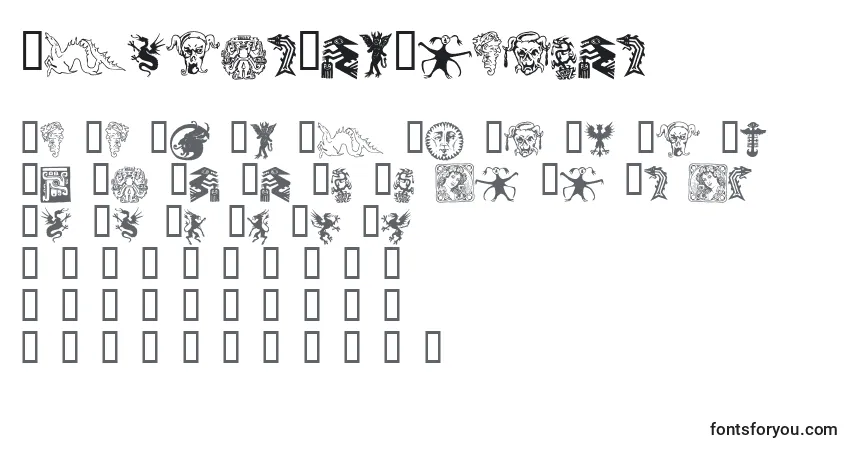 Schriftart DevilsAndDragons – Alphabet, Zahlen, spezielle Symbole