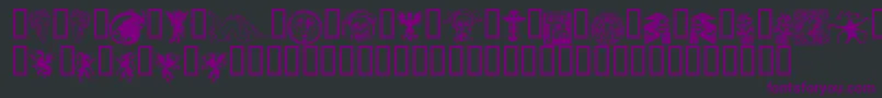 DevilsAndDragons Font – Purple Fonts on Black Background
