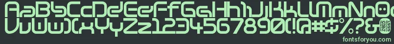 Шрифт Warzone97 – зелёные шрифты на чёрном фоне