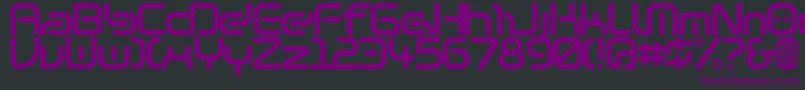 Warzone97-fontti – violetit fontit mustalla taustalla