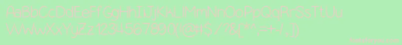 SimpleKindOfGirl Font – Pink Fonts on Green Background