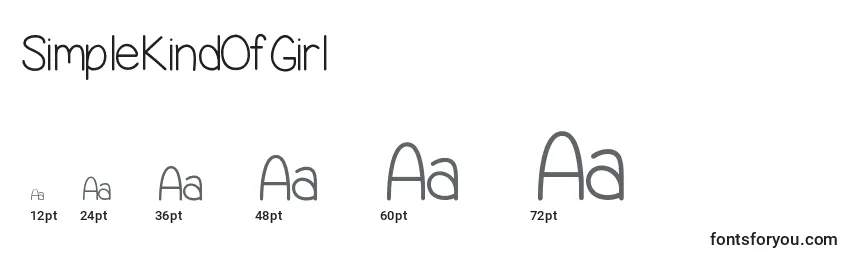 SimpleKindOfGirl Font Sizes
