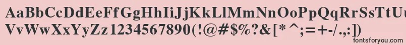 Dutch7 Font – Black Fonts on Pink Background