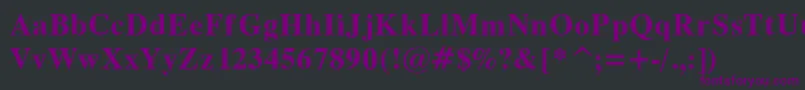 Dutch7 Font – Purple Fonts on Black Background