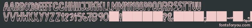 JmhEscamasWhiteTop Font – Pink Fonts on Black Background