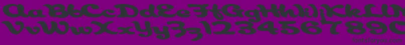 フォントAborigianlkite91Bold – 紫の背景に黒い文字