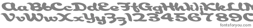 フォントAborigianlkite91Bold – 白い背景に灰色の文字