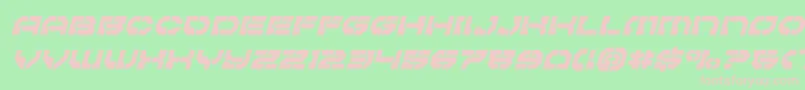 Pulsarclasssemicondital Font – Pink Fonts on Green Background