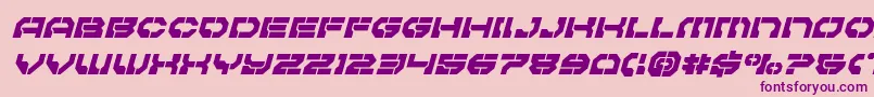 Pulsarclasssemicondital Font – Purple Fonts on Pink Background