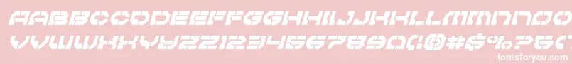 Pulsarclasssemicondital Font – White Fonts on Pink Background