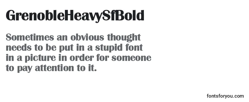 Review of the GrenobleHeavySfBold Font