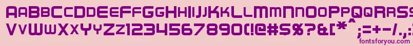 Regen Font – Purple Fonts on Pink Background