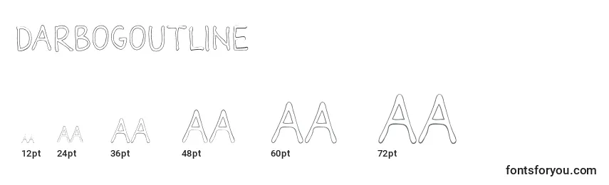 Размеры шрифта DarbogOutline
