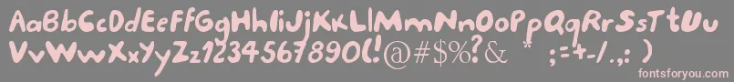 More about Porcupine Font Porcupine Font – Pink Fonts on Gray Background