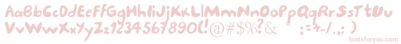 Porcupine Font – Pink Fonts on White Background