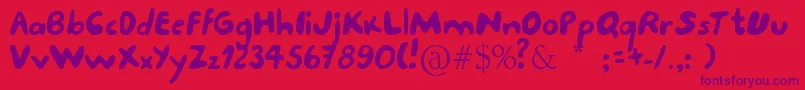 More about Porcupine Font Porcupine Font – Purple Fonts on Red Background