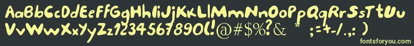 More about Porcupine Font Porcupine Font – Yellow Fonts on Black Background