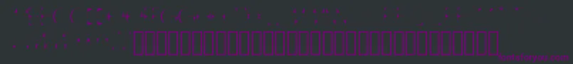 Czcionka AccentNormal – fioletowe czcionki na czarnym tle