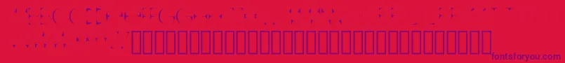 AccentNormal Font – Purple Fonts on Red Background
