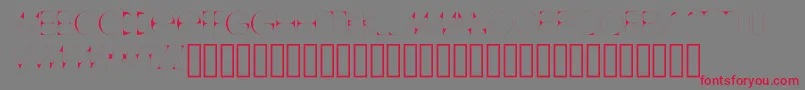 AccentNormal Font – Red Fonts on Gray Background