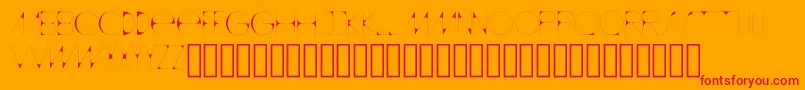 フォントAccentNormal – オレンジの背景に赤い文字