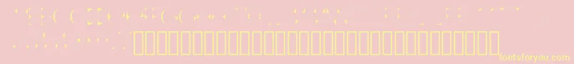 AccentNormal Font – Yellow Fonts on Pink Background