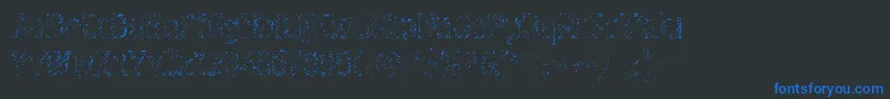 Graffiti4ctt Font – Blue Fonts on Black Background