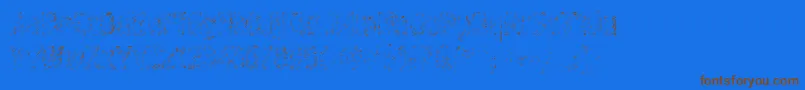 Graffiti4ctt Font – Brown Fonts on Blue Background