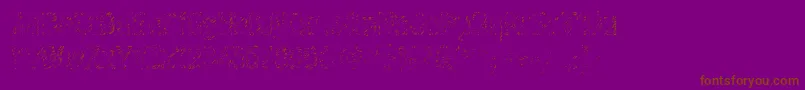 Graffiti4ctt Font – Brown Fonts on Purple Background
