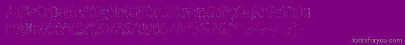 フォントGraffiti4ctt – 紫の背景に灰色の文字