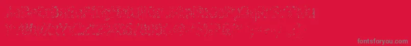 Graffiti4ctt Font – Gray Fonts on Red Background