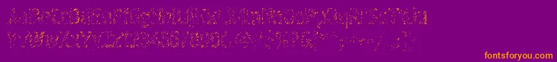 Graffiti4ctt Font – Orange Fonts on Purple Background