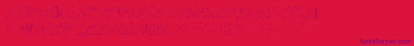 フォントGraffiti4ctt – 赤い背景に紫のフォント