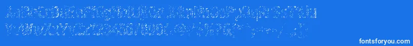 Graffiti4ctt-Schriftart – Weiße Schriften auf blauem Hintergrund